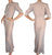 Vintage 1930s Blue Silk Chiffon Nightgown - M - Poppy's Vintage Clothing
