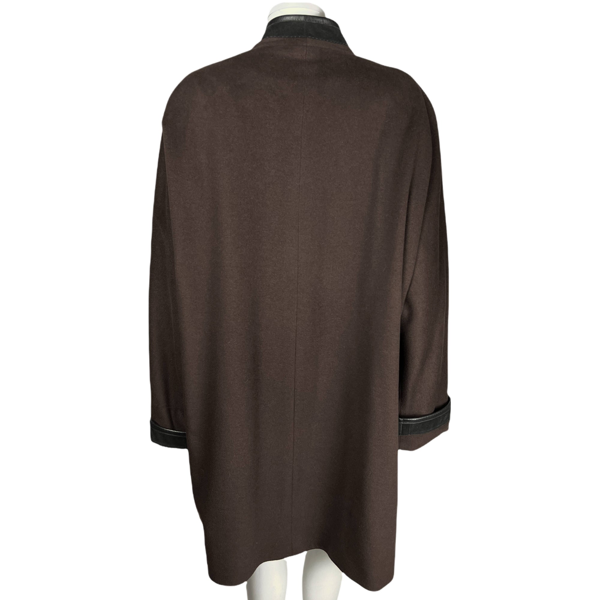 Vintage Ladies Wool Kimono Coat Lily Simon Made in France Sz XL