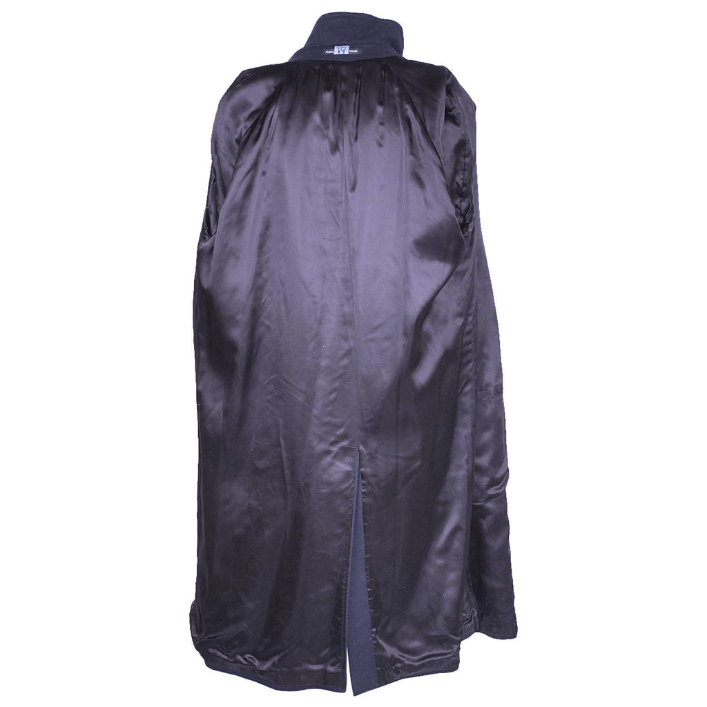 Vintage Pure Cashmere Mens Overcoat Linea Due Navy Blue Coat Large XL 46 - Poppy's Vintage Clothing