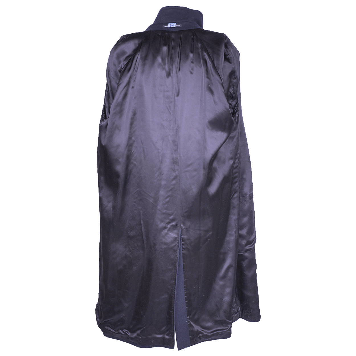 Vintage Pure Cashmere Mens Overcoat Linea Due Navy Blue Coat Large XL 46 - Poppy's Vintage Clothing