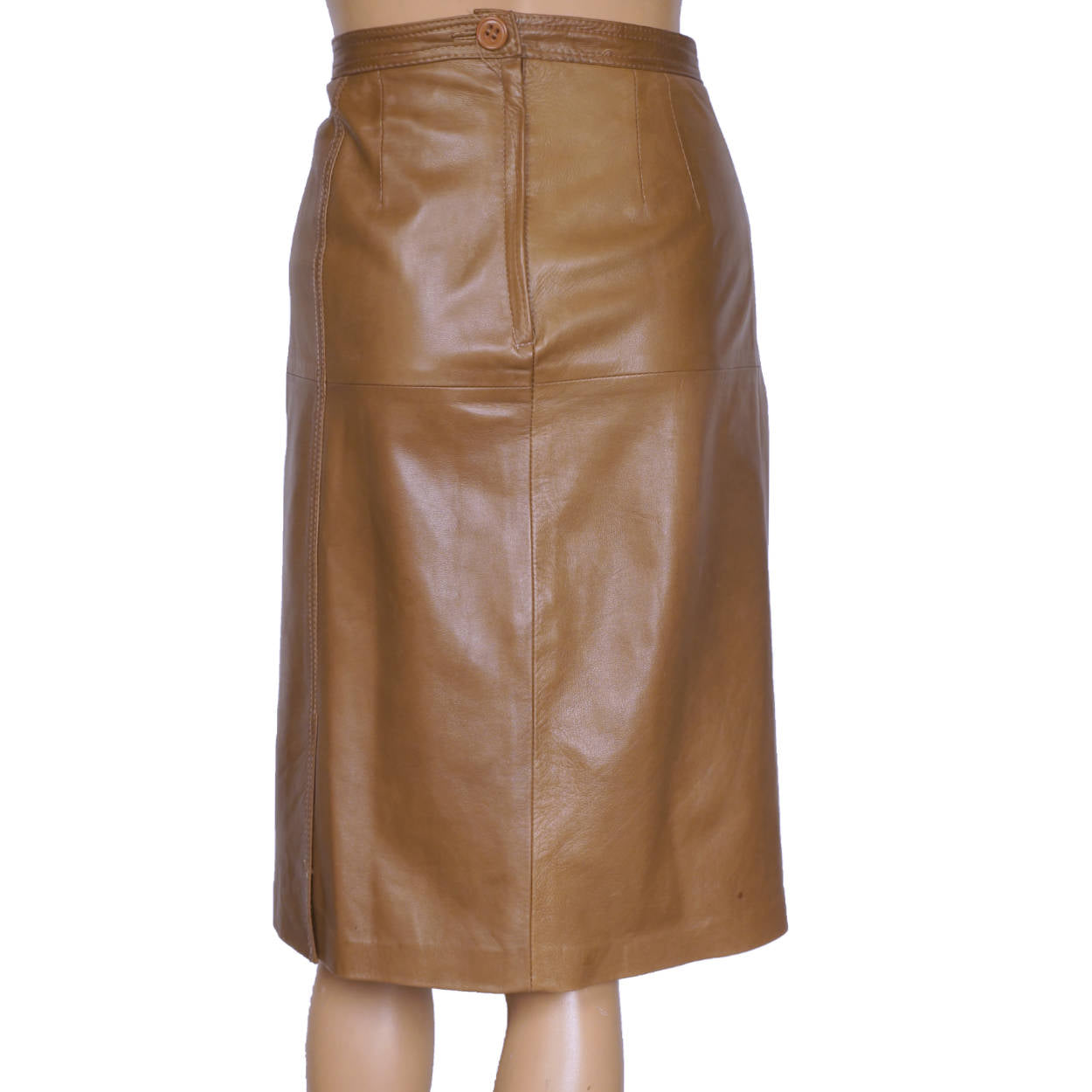 Vintage 1980s Loewe Leather Jacket and Skirt Spanish Luxury Brand Ladies M 40 - Poppy's Vintage Clothing