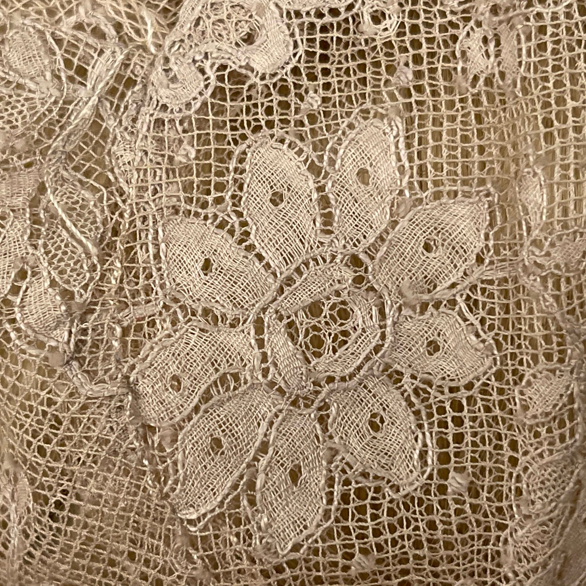 Vintage 1930s Lord & Taylor Chantilly Lace Night Bonnet