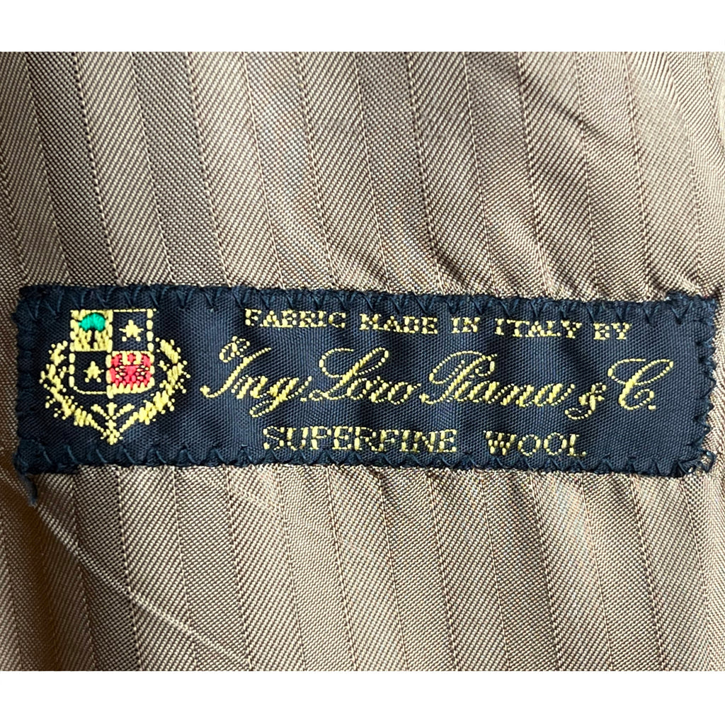 Vintage Loro Piana Wool Overcoat Made in Italy Camel Color L