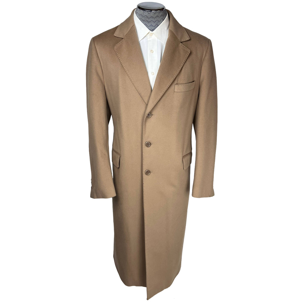 Vintage Loro Piana Wool Overcoat Made in Italy Camel Color L