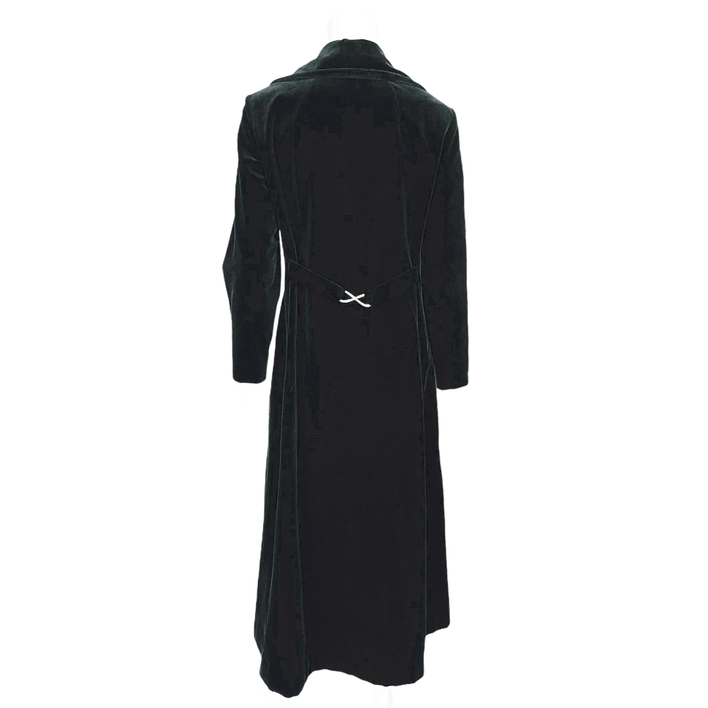 Made in Canada 80s JS COLLECTIONS Velvet Long Coat XL
