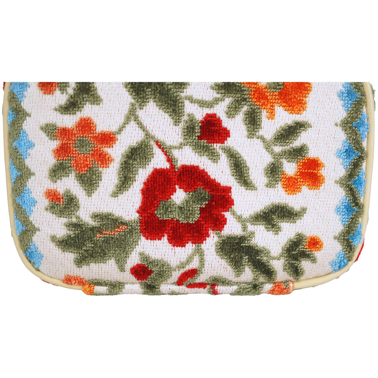 Vintage Box Purse 1960s Chenille Handbag Lou Taylor Miami - Poppy's Vintage Clothing