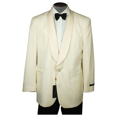 Lubiam Italy Mens White Dinner Jacket Wool by Loro Piana NWT Size 42 R Unused - Poppy's Vintage Clothing