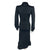 Vintage 1970s Black Dress with Long Vest Luv Inc Elvia Sz M