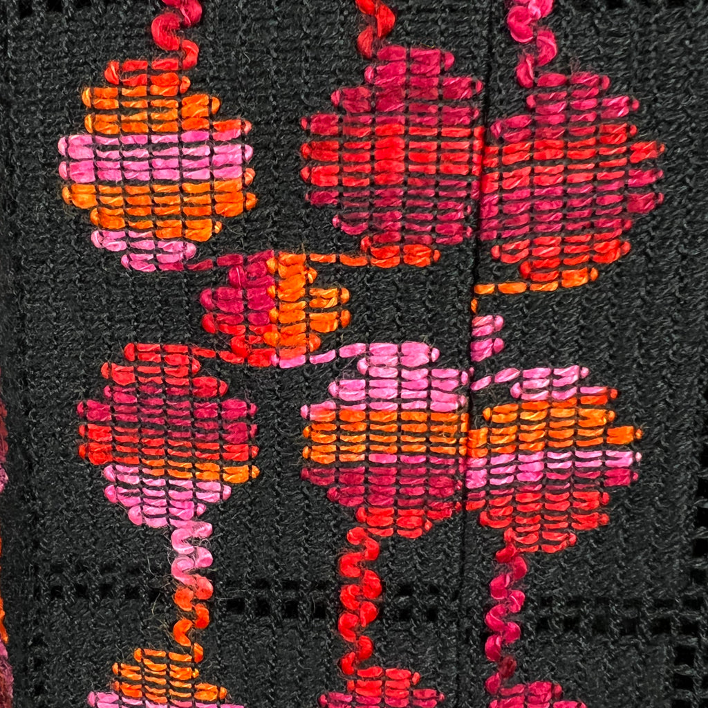 Vintage 1970s Black Dress with Long Vest Luv Inc Elvia Sz M