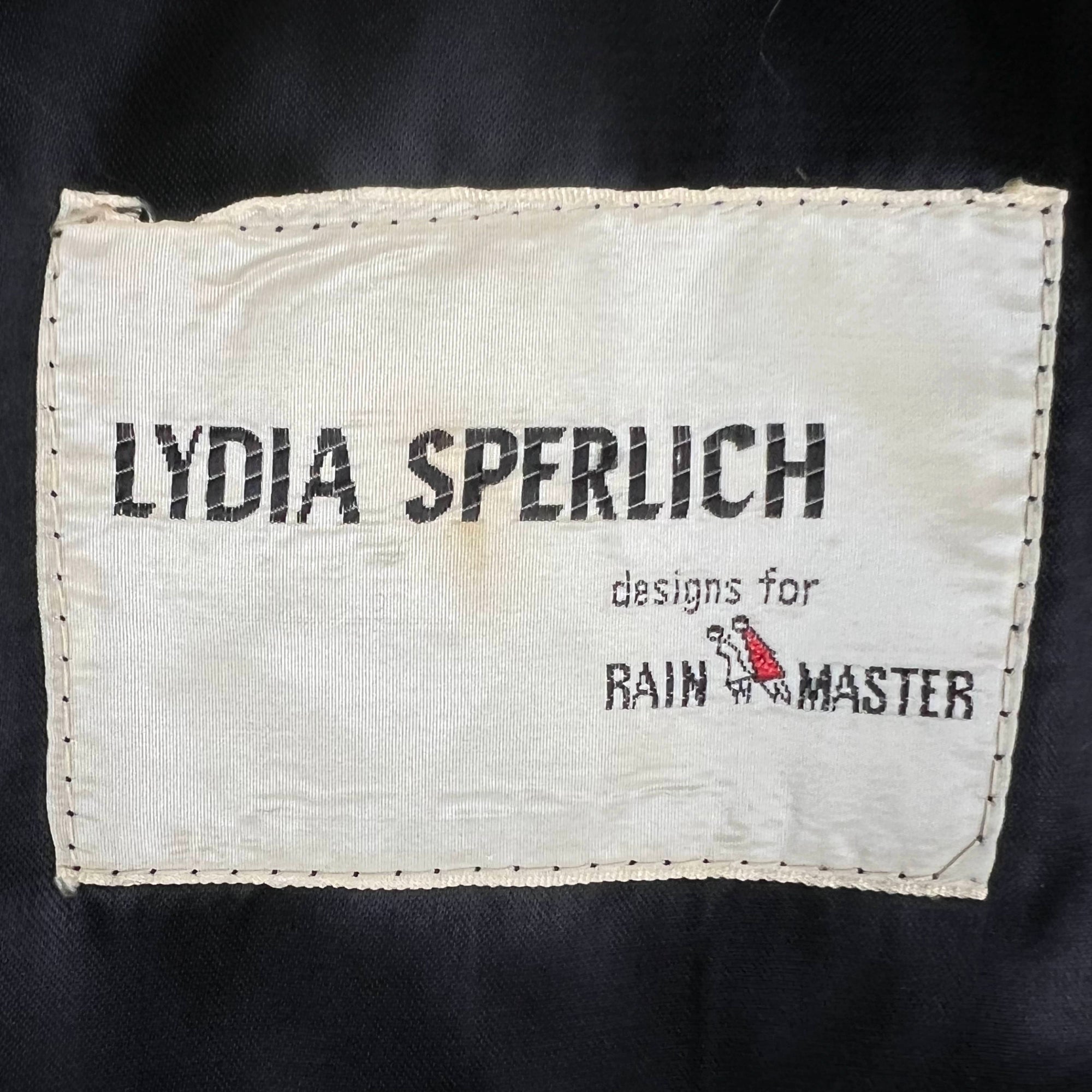 1960s Vintage Black Velvet Coat Lydia Sperlich Rainmaster M