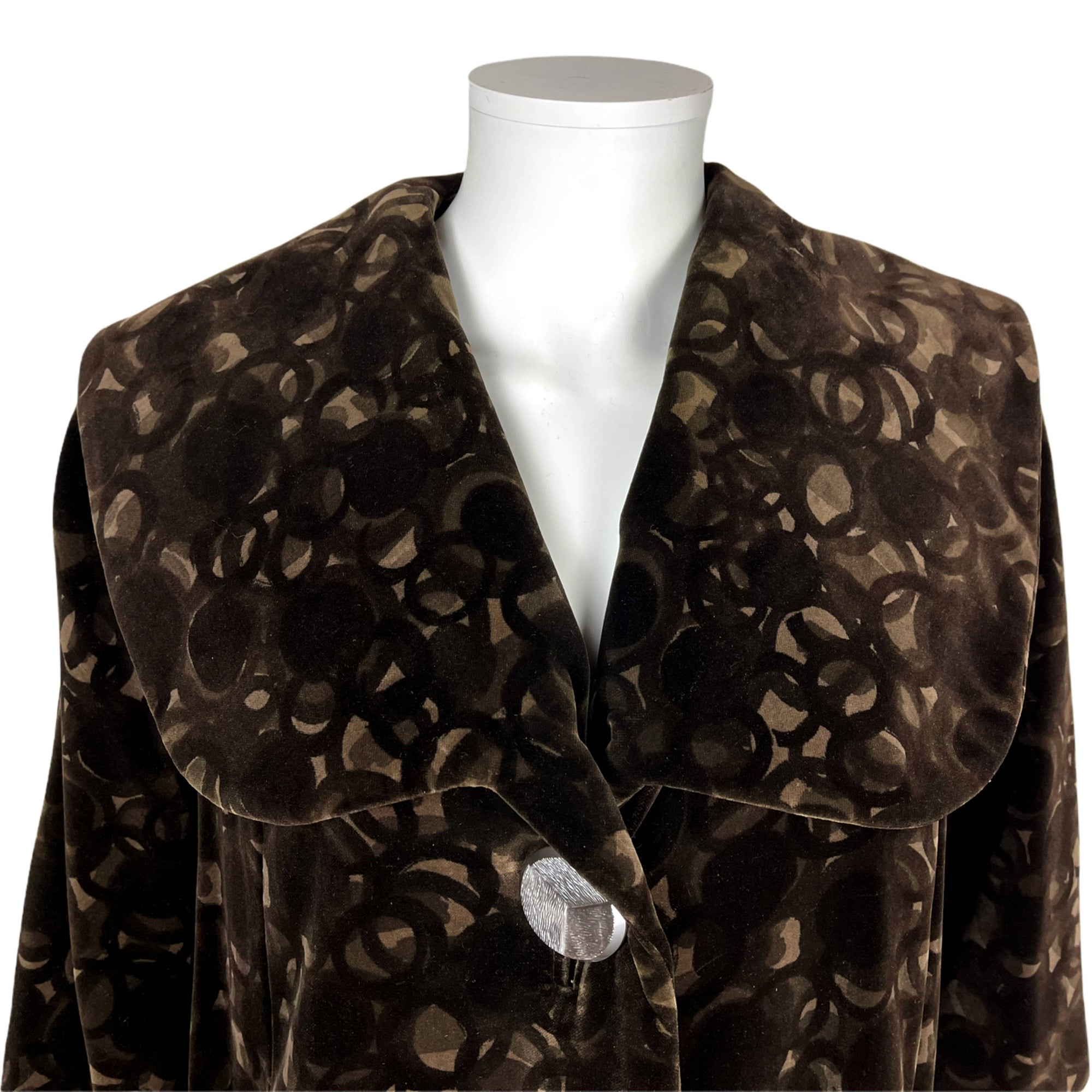 Vintage 1950s Devore Velvet Coat Lydia Montreal Ladies Sz L