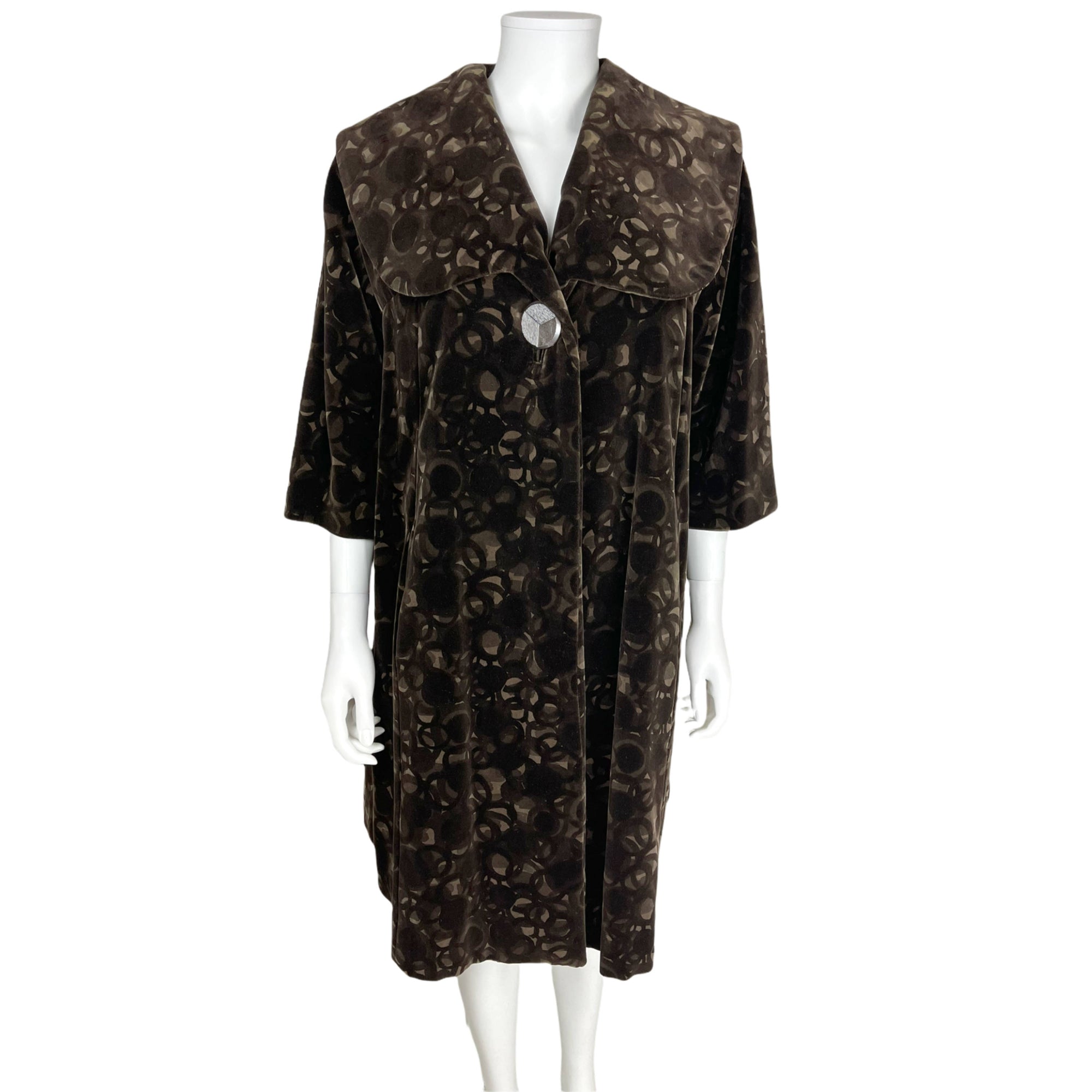 Vintage 1950s Devore Velvet Coat Lydia Montreal Ladies Sz L