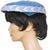 Vintage 1950s Saucer Hat Blue Velvet w Leaves &amp; Rhinestones Madame Ines Montreal - Poppy's Vintage Clothing
