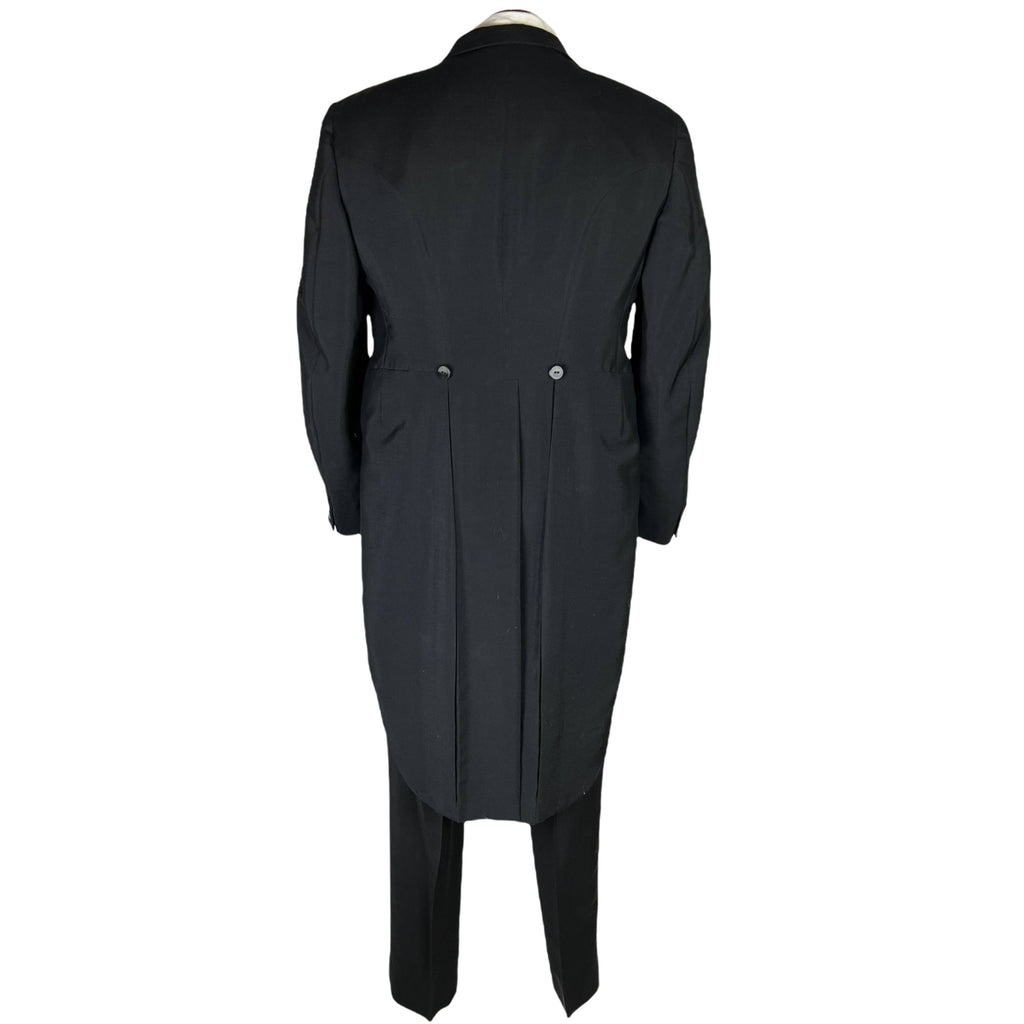 Vintage 1960s Tuxedo Tails Formal Tailcoat 1964 Mohair Blend