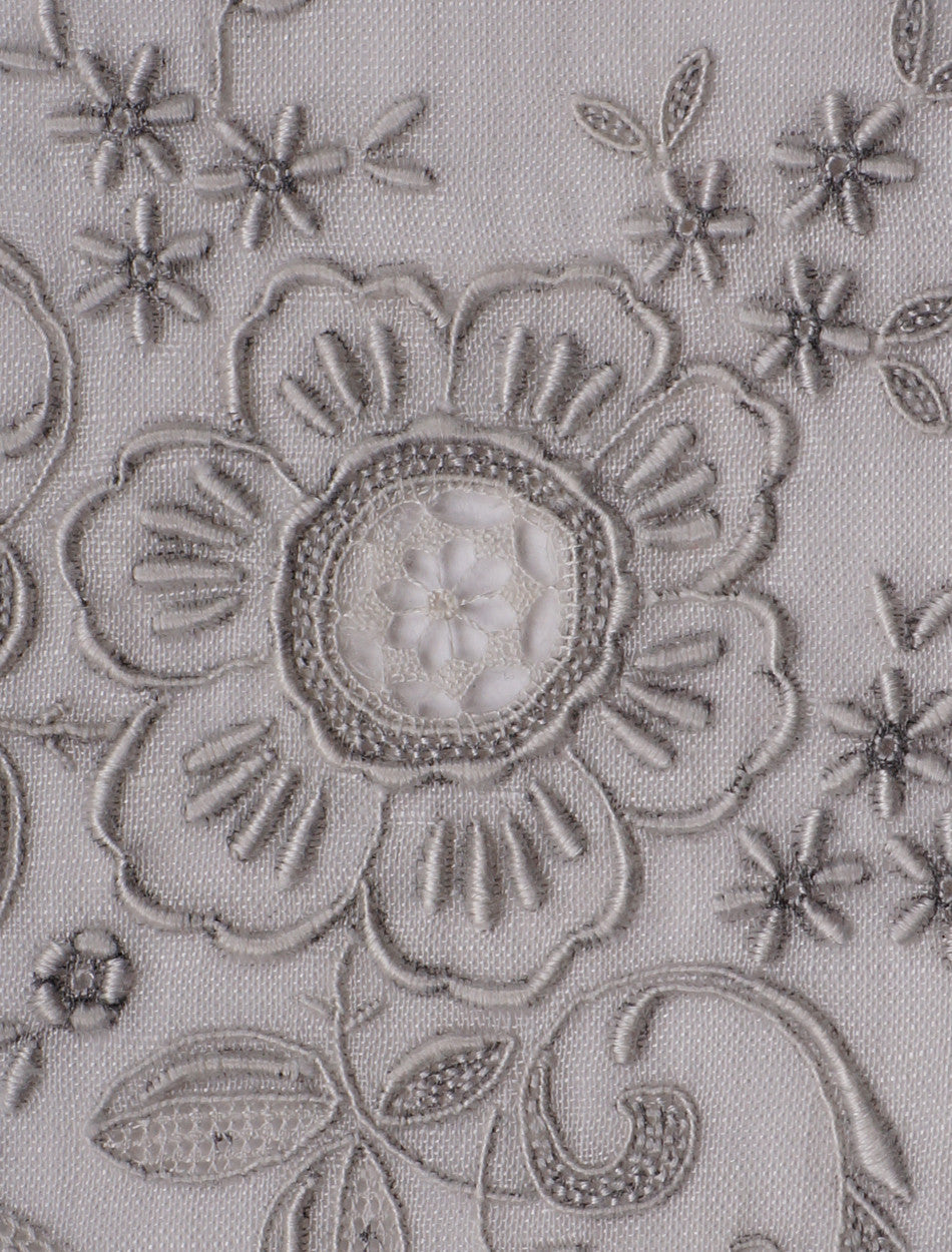 Vintage Madeira Embroidery Bridal Handkerchief Linen Hankie with Lace Insetting and Pullwork - Poppy's Vintage Clothing