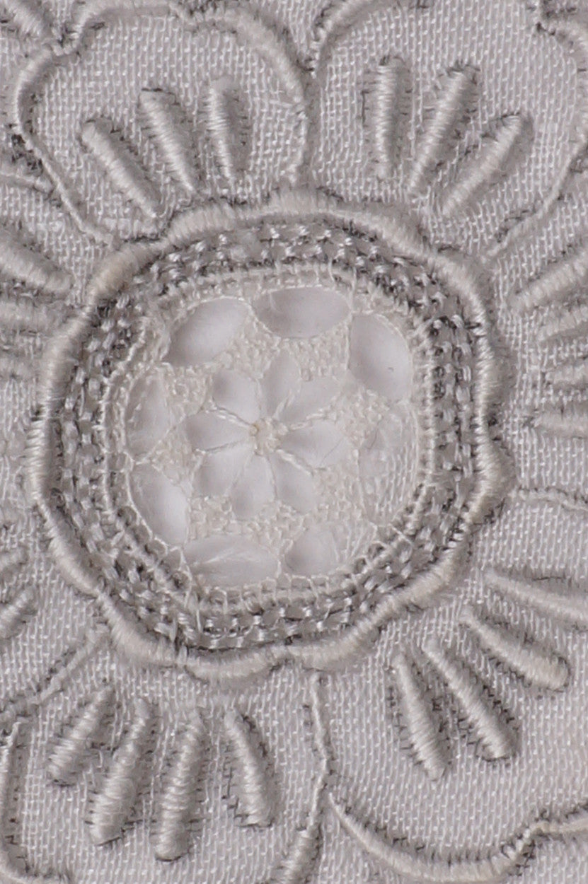 Vintage Madeira Embroidery Bridal Handkerchief Linen Hankie with Lace Insetting and Pullwork - Poppy's Vintage Clothing