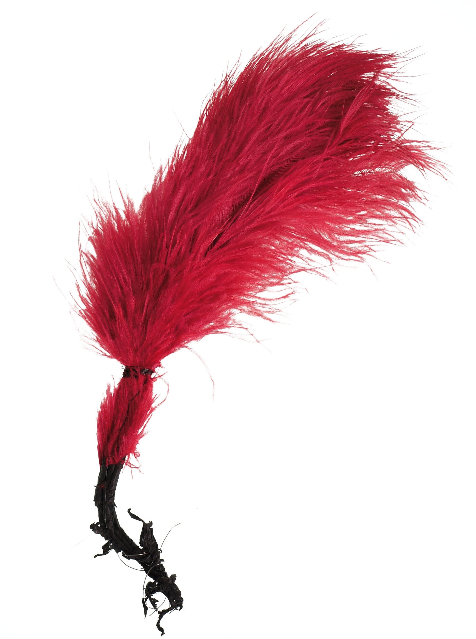 Vintage 1920s Flapper Magenta Pink Ostrich Feather Head Decoration - Poppy's Vintage Clothing