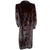 Vintage Mahogany Mink Fur Coat Full Length Size 14