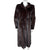 Vintage Mahogany Mink Fur Coat Full Length Size 14