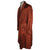Vintage Mens Dressing Gown Lounging Robe Red Brown Black 1950s Majestic Medium - Poppy's Vintage Clothing