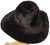 Vintage 1960s Floppy Hippie Era Hat Plush Black Felt Ladies Size M - Poppy's Vintage Clothing