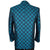 Vintage Manuel Ritz Pipo Jacket Shiny Blue Black Check Sport Coat Blazer Size S - Poppy's Vintage Clothing