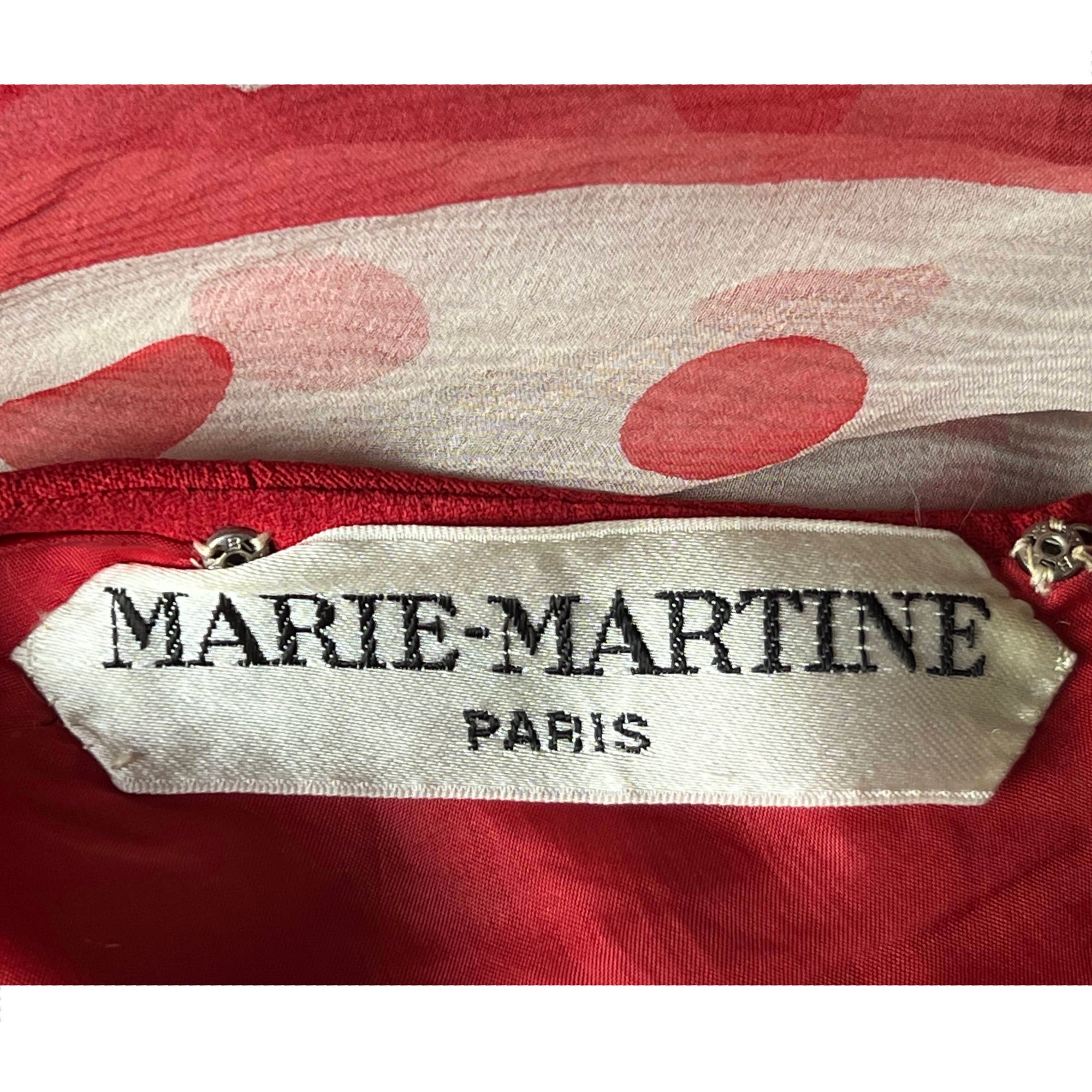 Vintage 1970s Dress w Poet Sleeves Marie Martine Paris Sz M