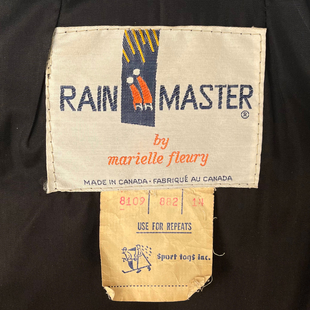 Vintage 70s Raincoat by Marielle Fleury for Rain Master Coat