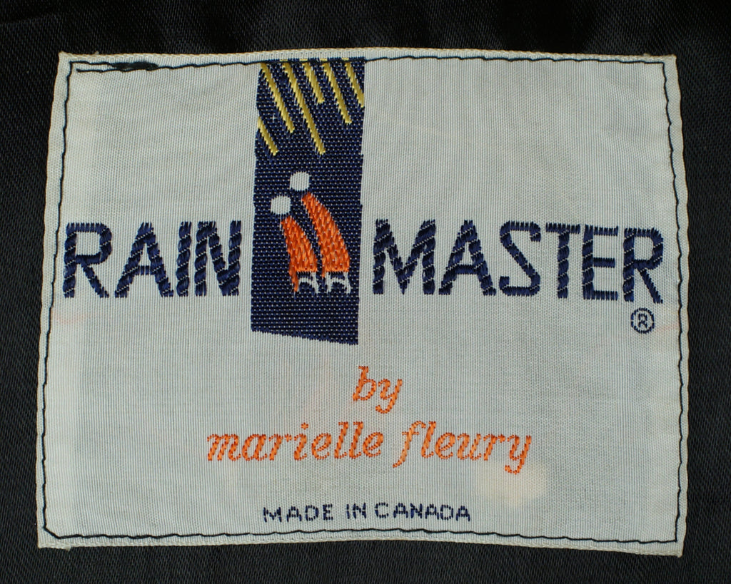 Vintage 70s Marielle Fleury Black Velvet Coat by Rainmaster - Poppy's Vintage Clothing