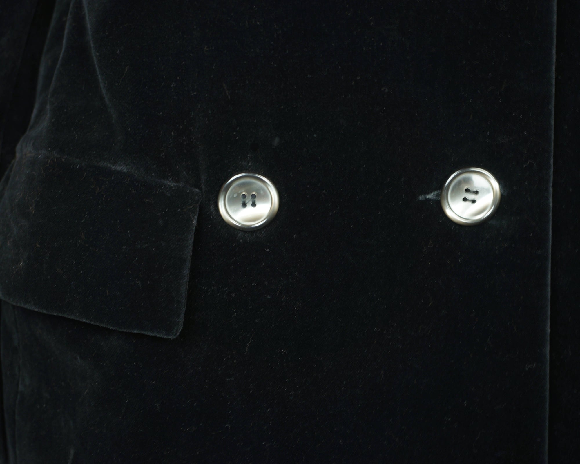 Vintage 70s Marielle Fleury Black Velvet Coat by Rainmaster - Poppy's Vintage Clothing