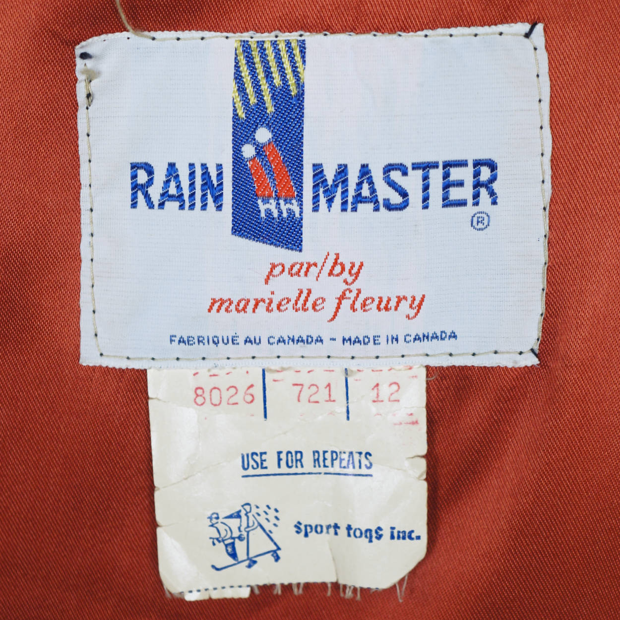 Vintage 70s Raincoat by Marielle Fleury Rainmaster Canada 12 - Poppy's Vintage Clothing