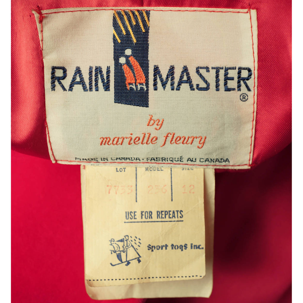 Vintage Pink Velvet Coat by Rainmaster 1970s Canadian Design - Marielle Fleury - 12 - Poppy's Vintage Clothing