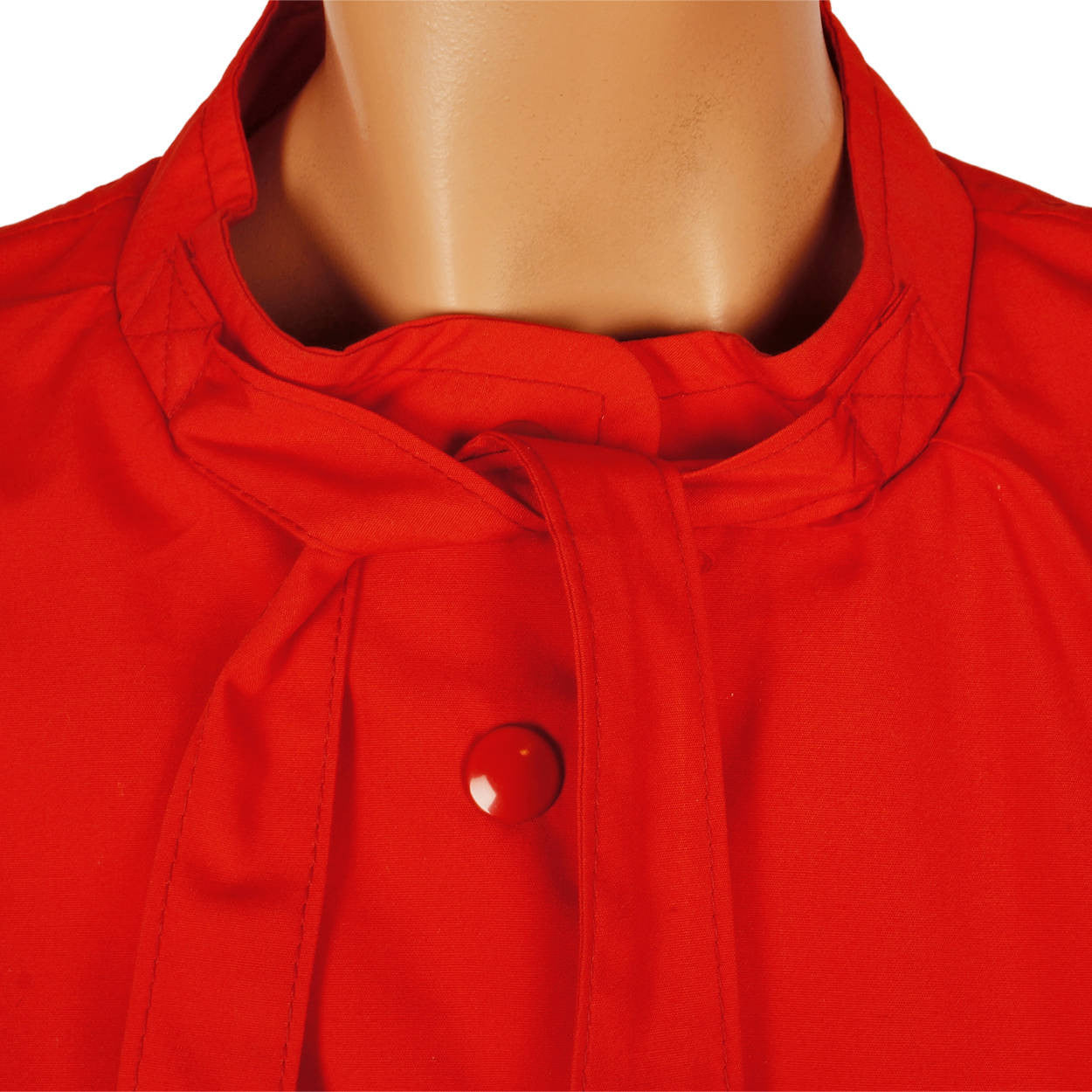 Vintage Marielle Fleury Red Rain Cape by Rainmaster 1970s Canadian Design - Poppy's Vintage Clothing