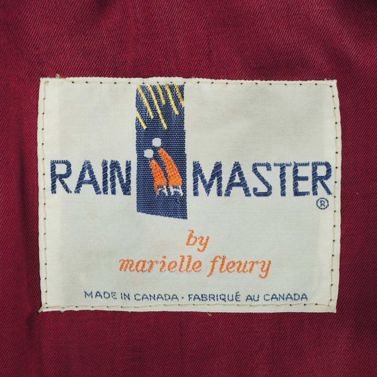 Vintage 70s Marielle Fleury Red Velvet Coat by Rainmaster M - Poppy's Vintage Clothing