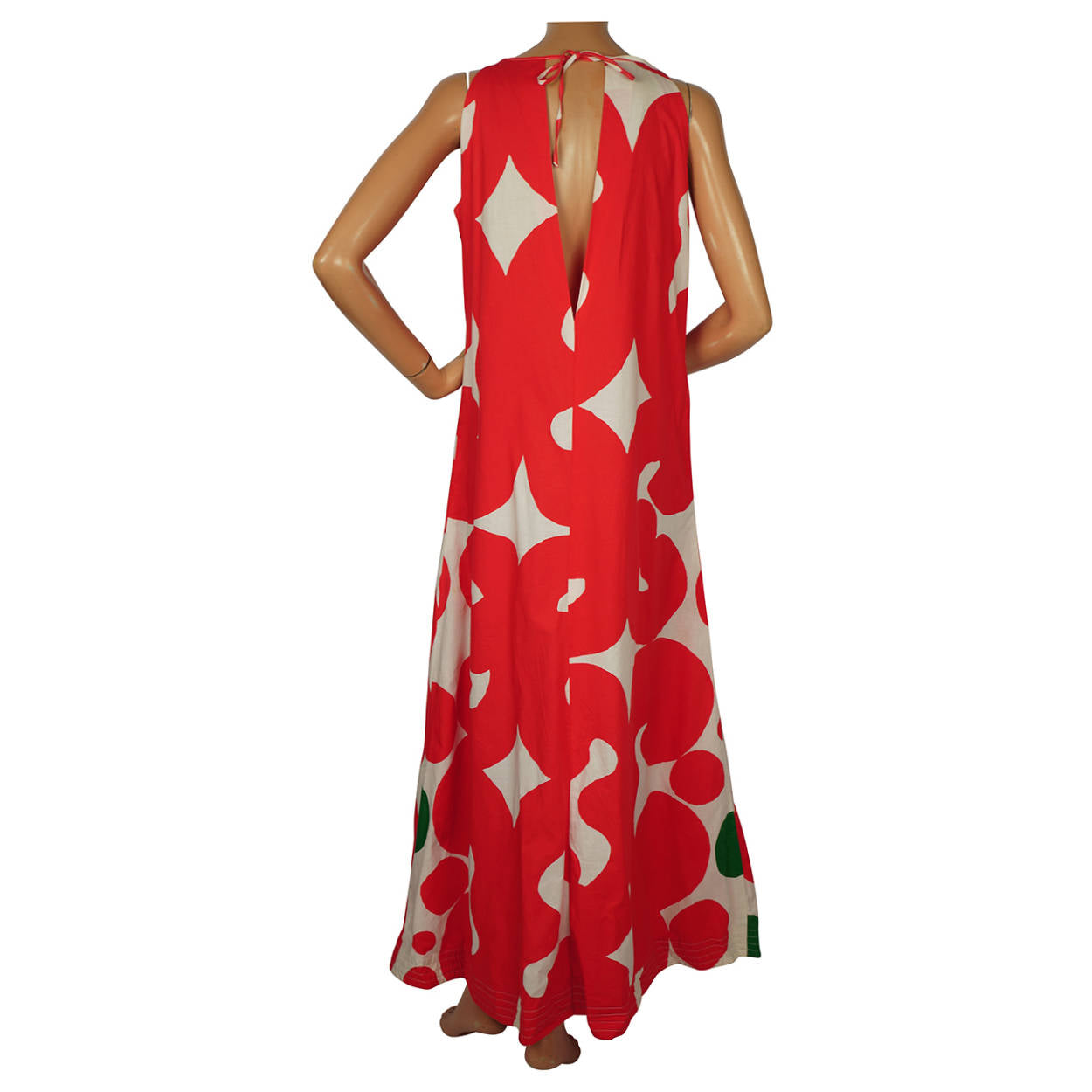 Vintage 1960s Marimekko Finland Keidas Maxi Dress by Annika Rimala Size M - Poppy's Vintage Clothing