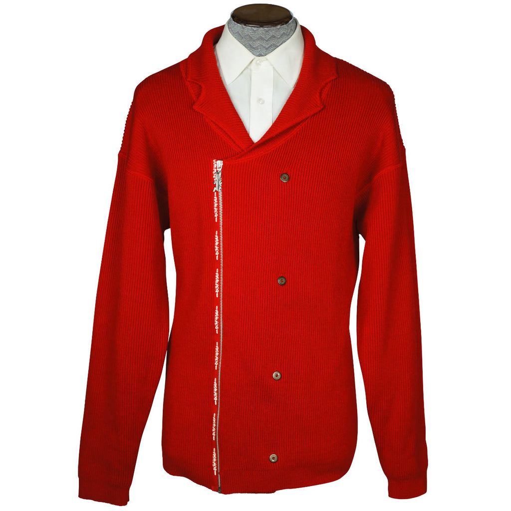 Vintage 90s Mens Cardigan Sweater Marithe &amp; Francois Girbaud - Poppy's Vintage Clothing