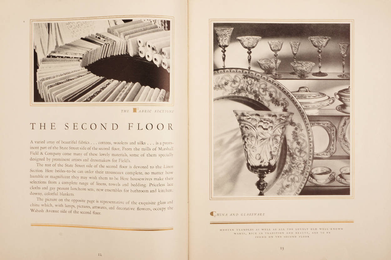 Vintage MARSHALL FIELD Department Store Book 1933 Chicago Visitors Edition - Poppy's Vintage Clothing