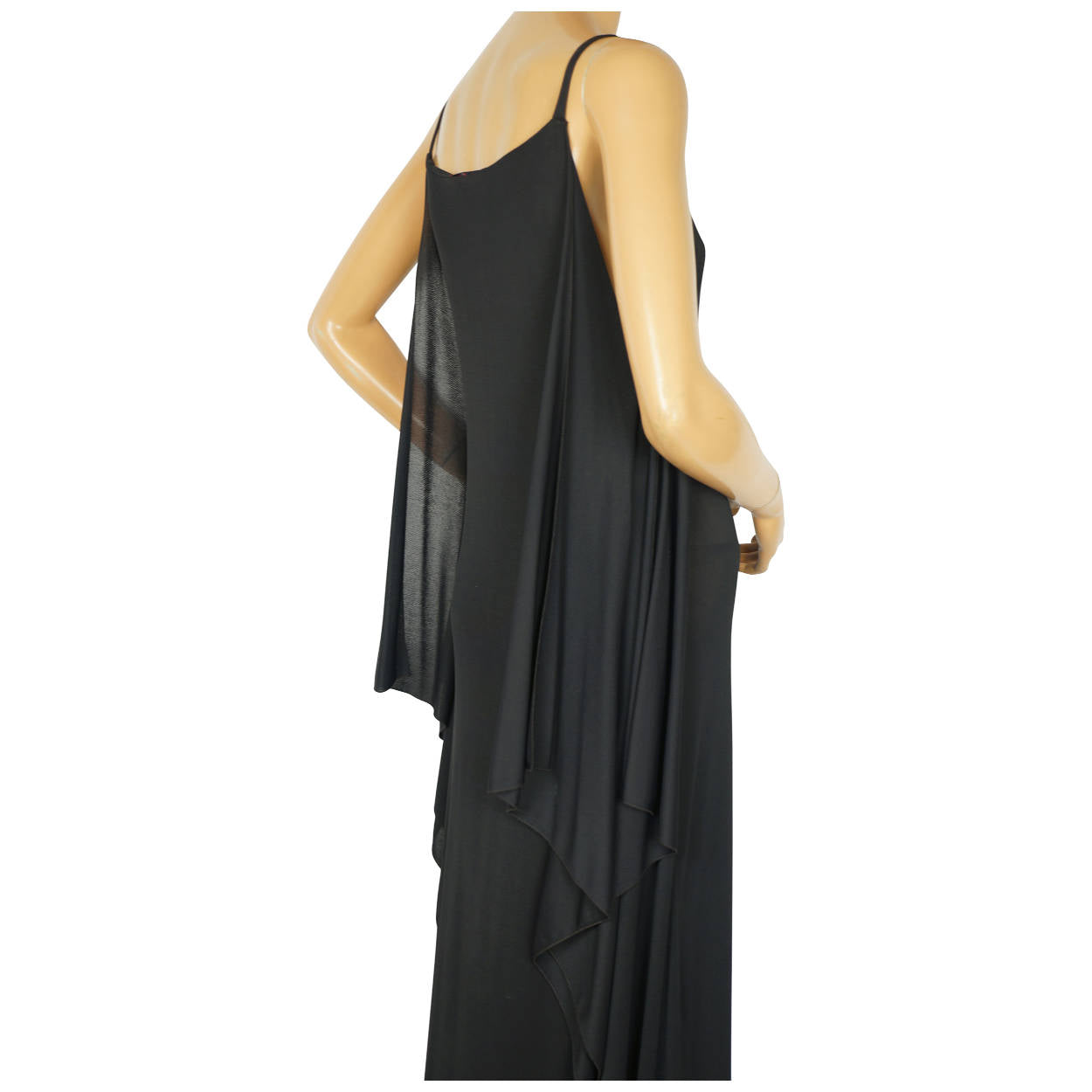 Vintage 1980s Goddess Dress Martine Douvier Paris Made in France French Size 42 - Poppy's Vintage Clothing