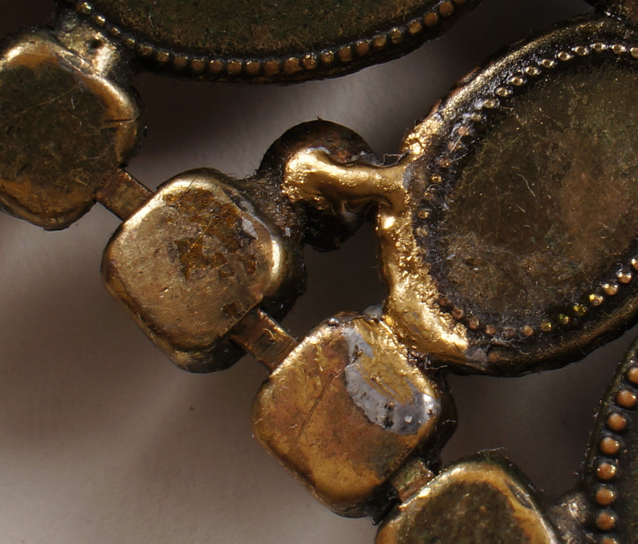 Vintage 1950s Rhinestone Collar Bib Necklace Signed Marvella - Poppy's Vintage Clothing