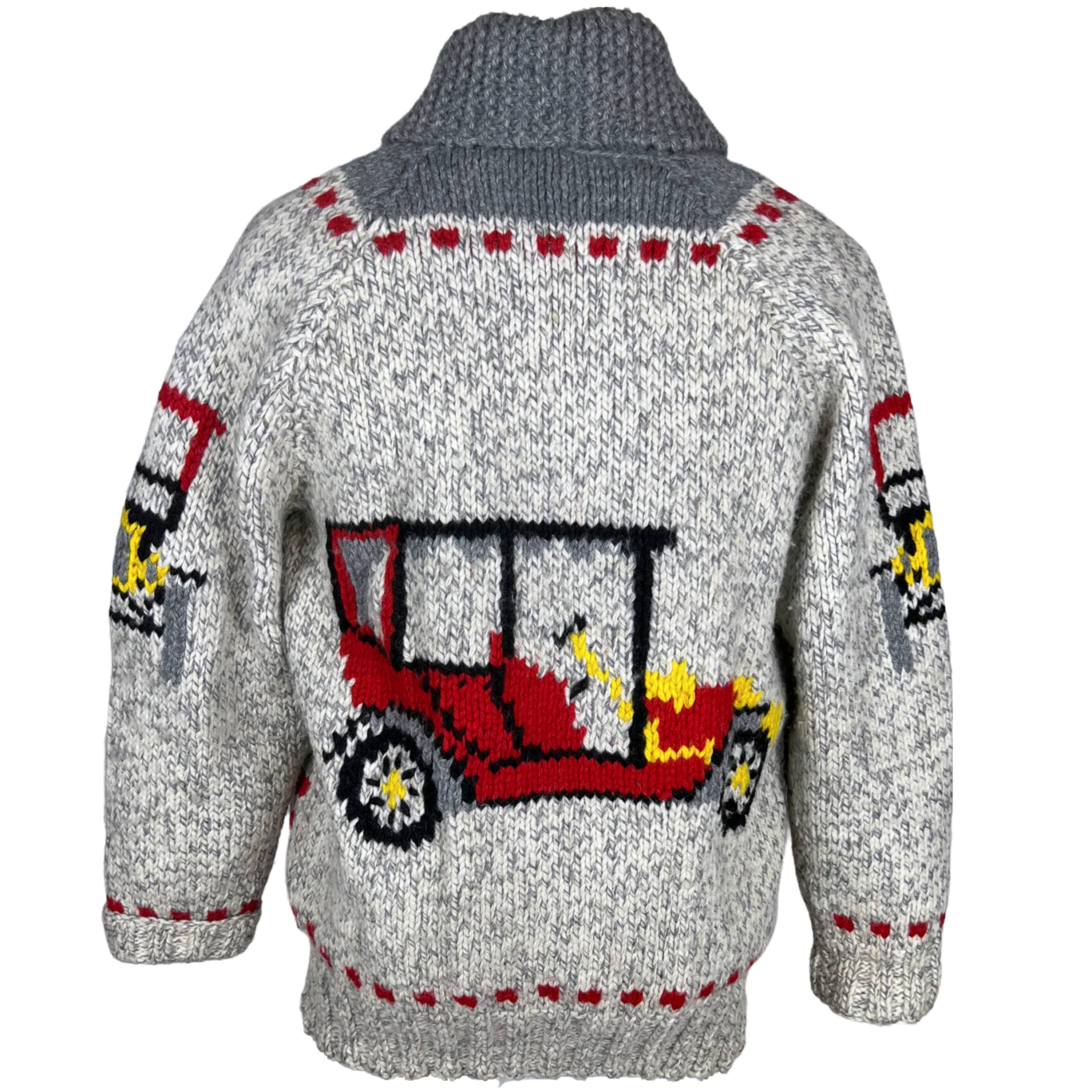 ジャケット・アウター NEIGHBOR HOOD LATTIMORE / W-COWICHAN Vtg 50s 60s Cowichan Hand Knit Wool Cardigan Sweater Full Zip Men