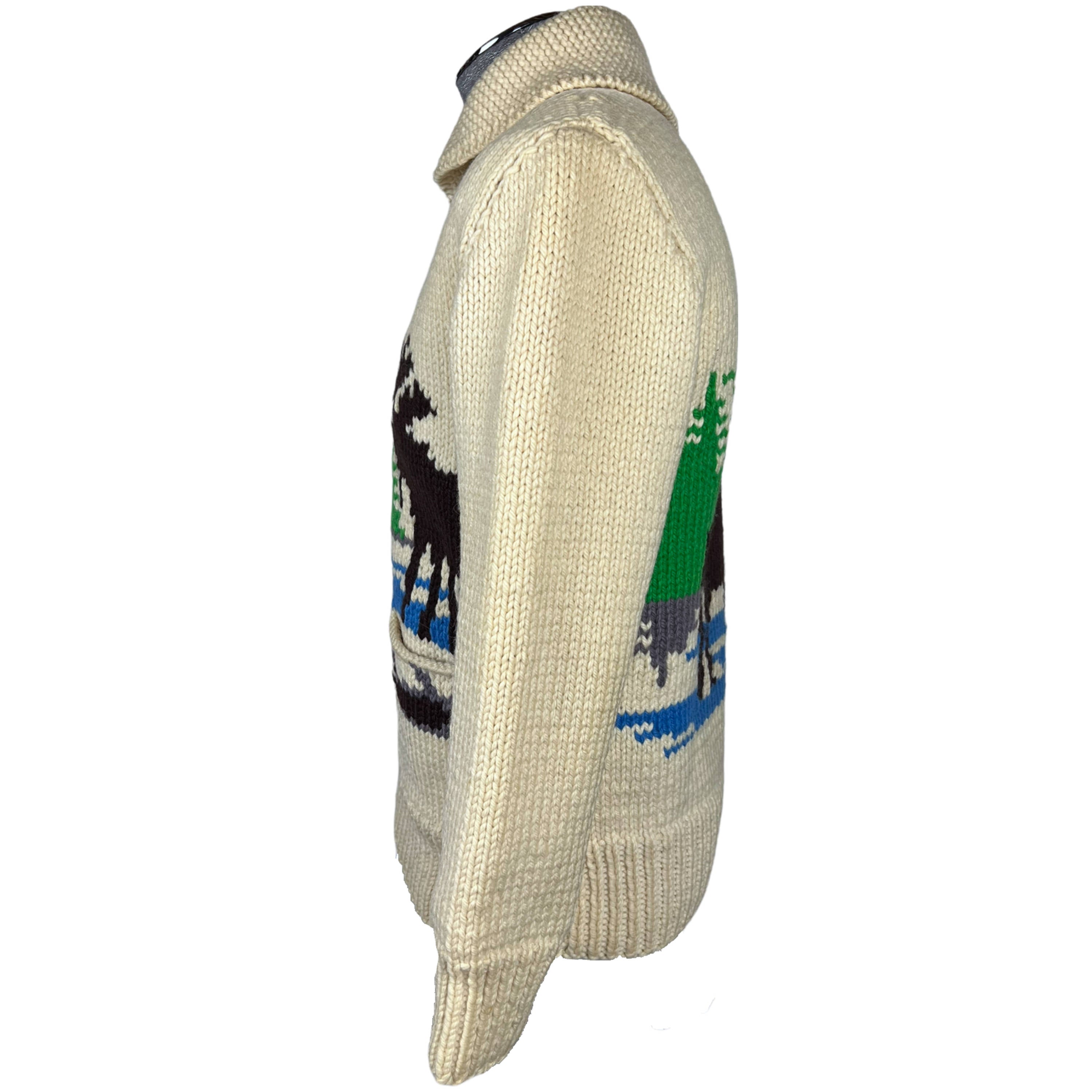 Vintage Moose Cowichan Sweater Mary Maxim Pattern 552 1950s