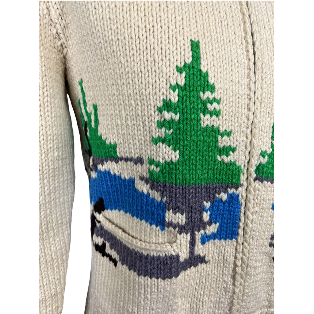 Vintage Moose Cowichan Sweater Mary Maxim Pattern 552 1950s