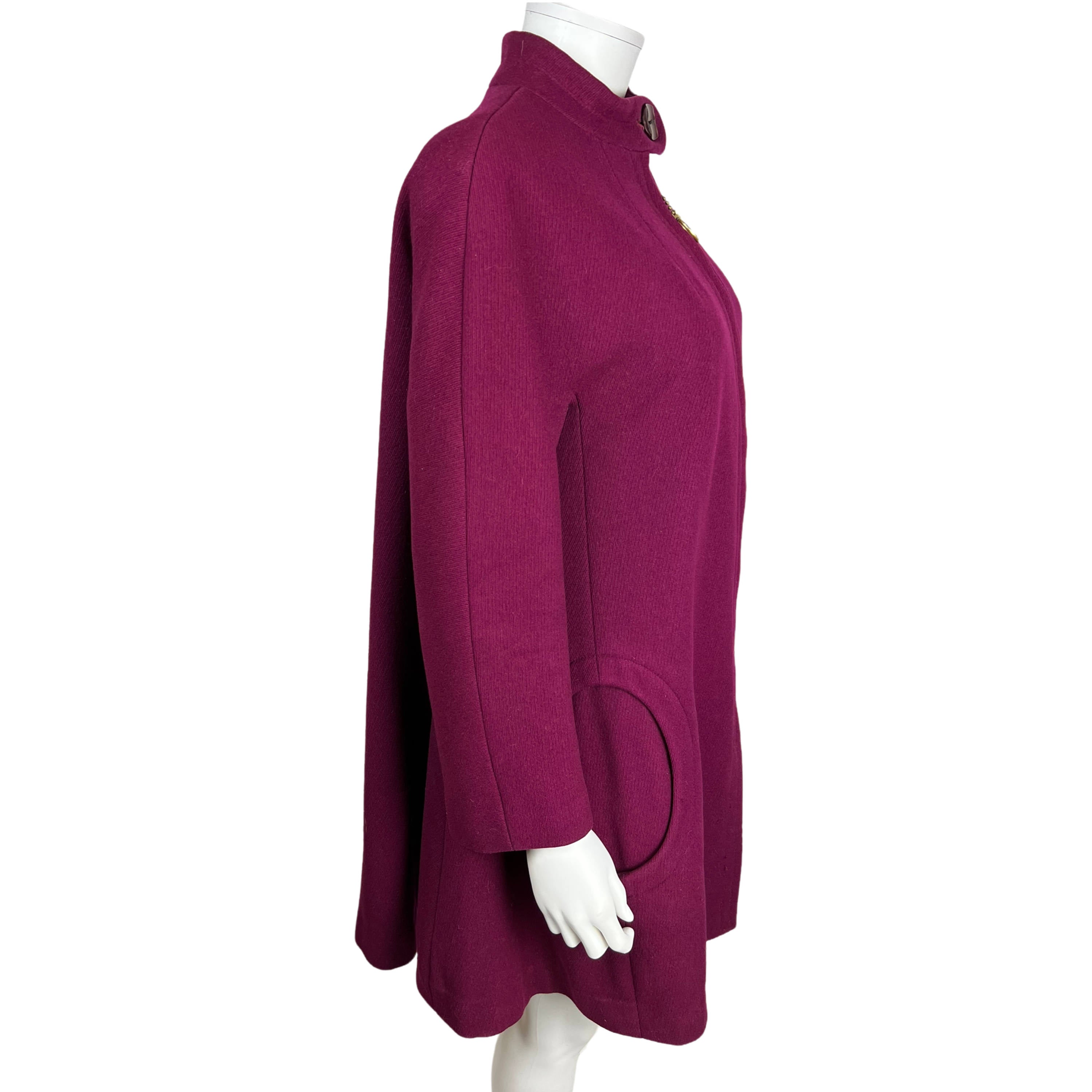 Vintage 1960s Mod Mary Quant Coat Ginger Group Magenta – Poppy's