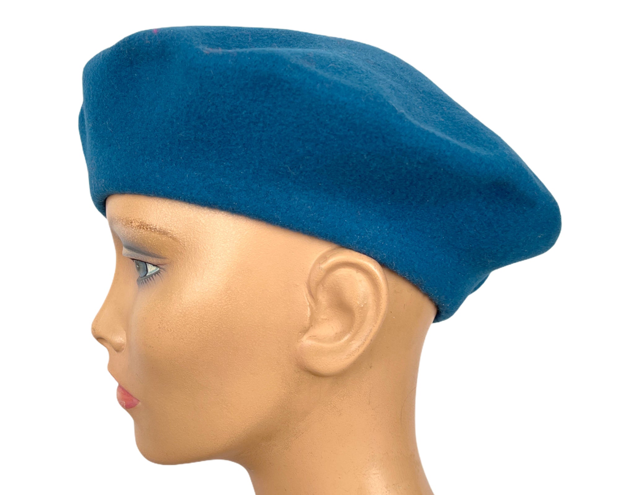 Original Mod 60s Mary Quant Beret by Kangol Blue Wool c1967