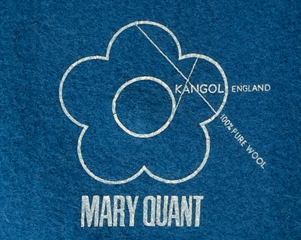 Original Mod 60s Mary Quant Beret by Kangol Blue Wool c1967