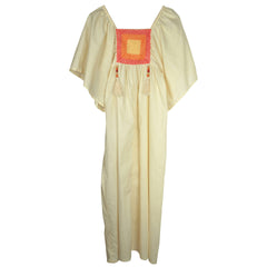 Vintage 1960s Maskit Israel Cotton Dress