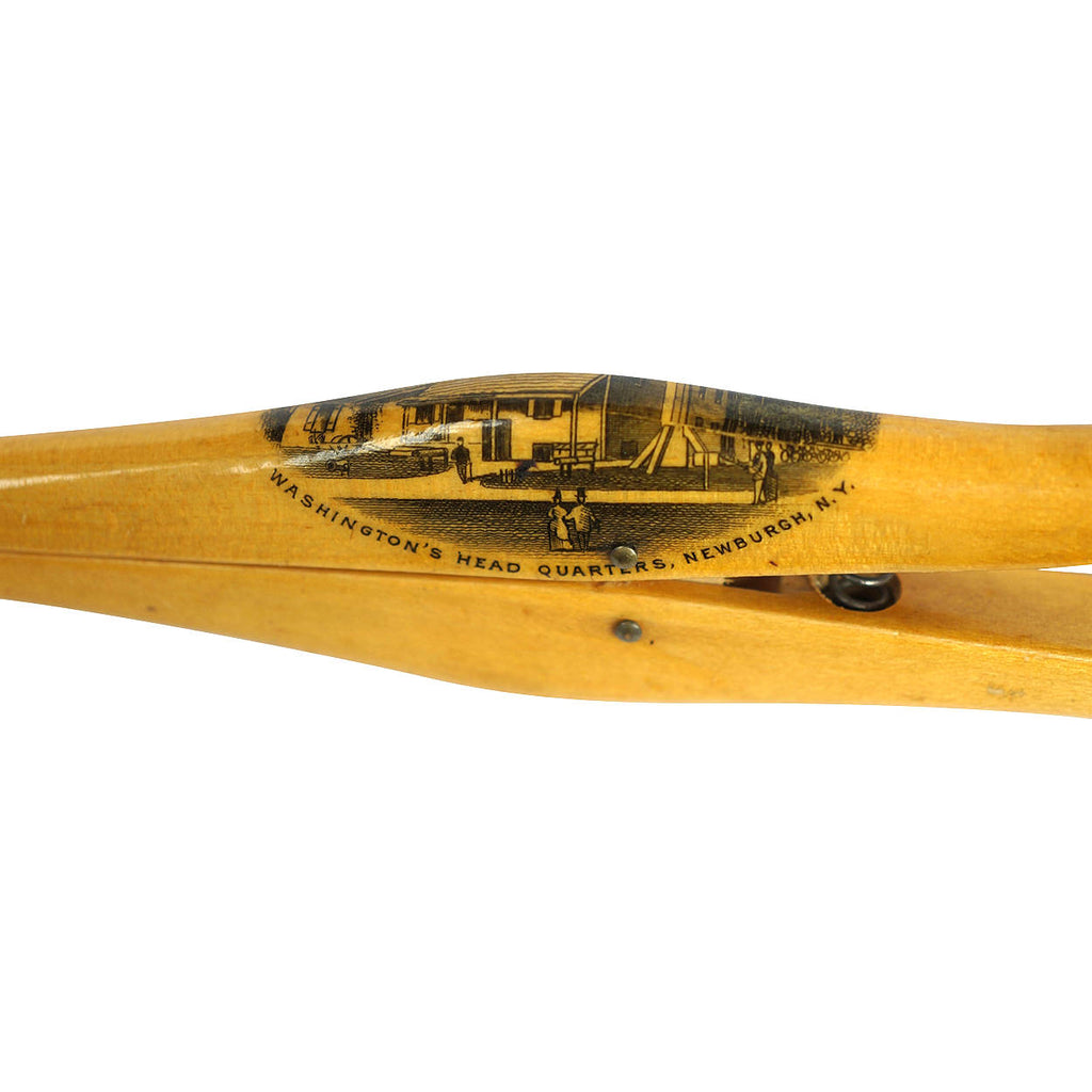 Antique Mauchline Ware Glove Stretcher George Washington’s Headquarters Newburgh - Poppy's Vintage Clothing