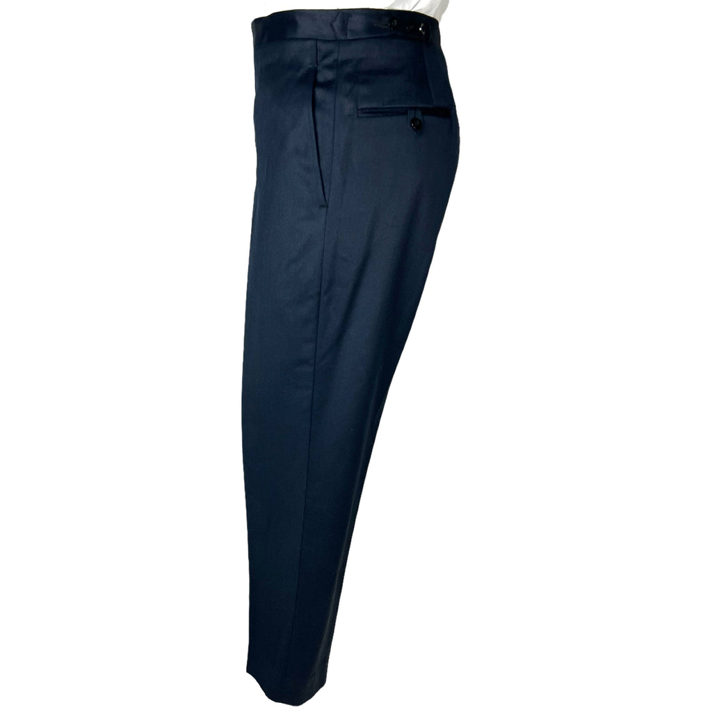 Vintage Mens 1960s British Invasion Suit Blue Shiny Wool M