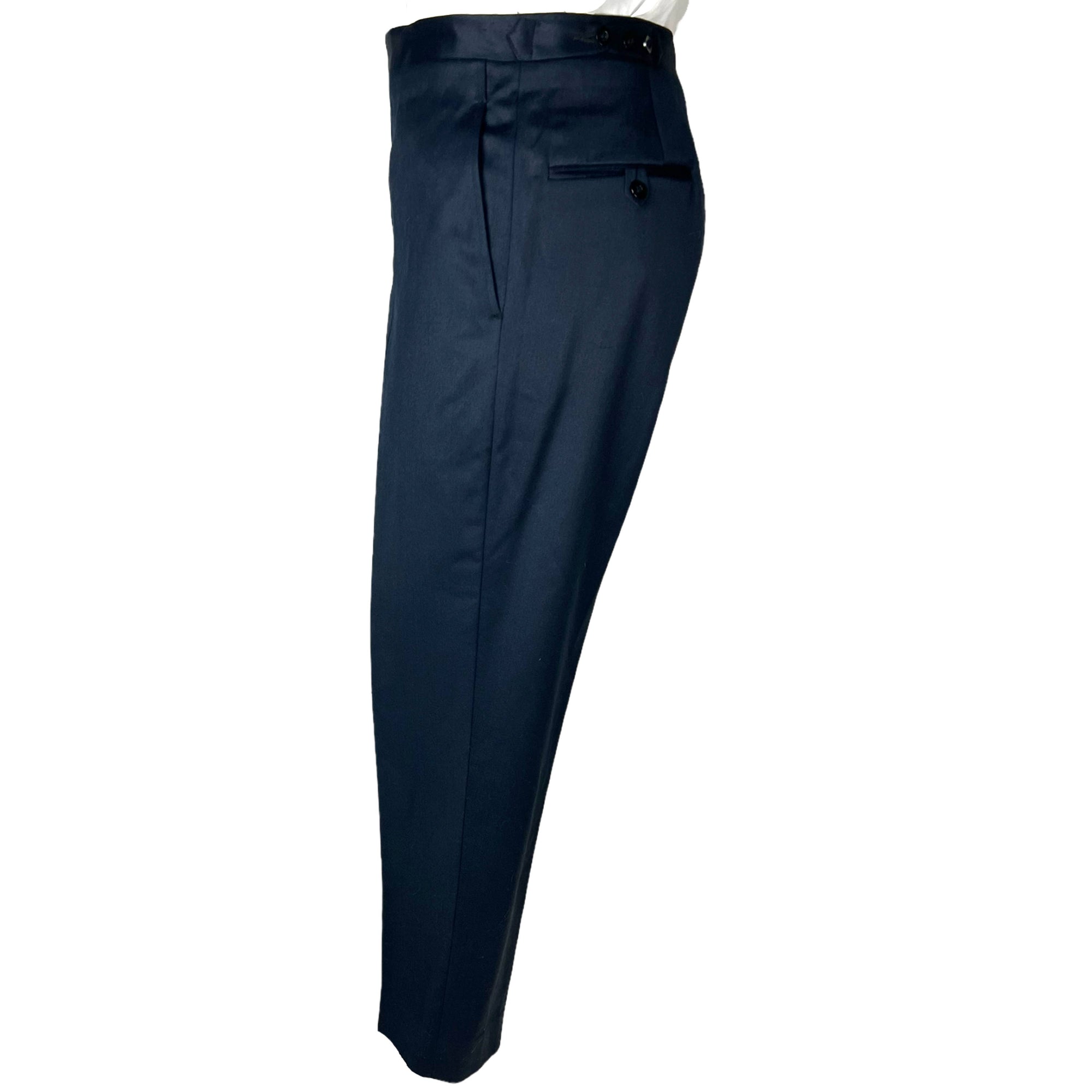 Vintage Mens 1960s British Invasion Suit Blue Shiny Wool M