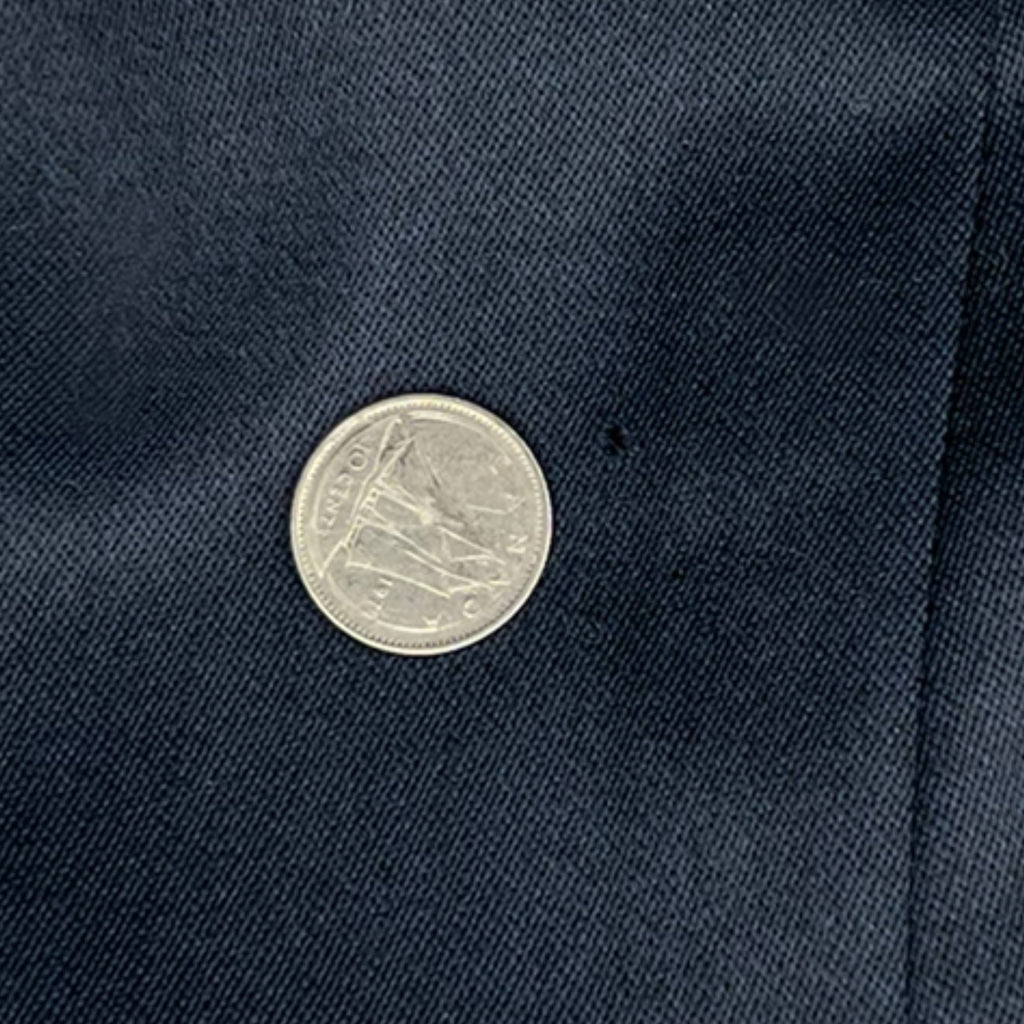 Vintage Mens 1960s British Invasion Suit Blue Shiny Wool M